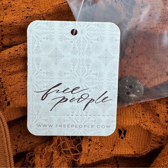 NWT Free People's shayla lace mini dress size S Pumpkin $ 158 - Picture 10 of 16